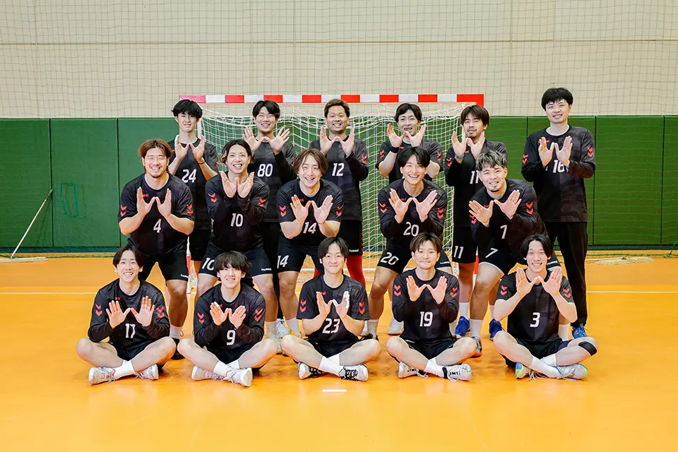 安芸高田ワクナガハンドボールクラブ集合写真