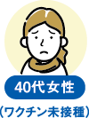 40代男性 ワクチン未接種