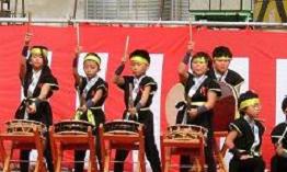 定礎式　仁賀小学校太鼓演奏の画像