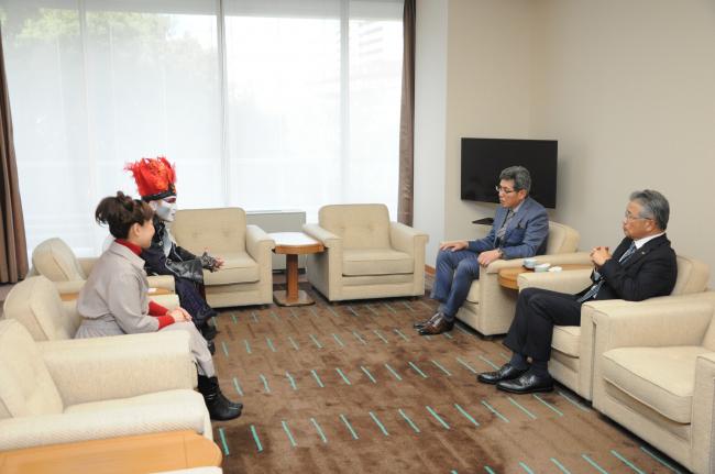 ホームテレビでの代表者懇談