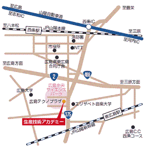西部工業技術センター 生産技術アカデミーの地図