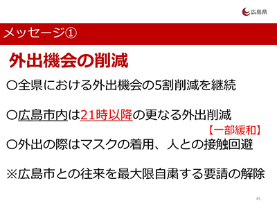 外出機会の削減