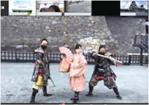 熊本の様子（武将隊のみなさん）