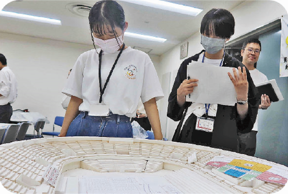式典演技チーム会議の様子