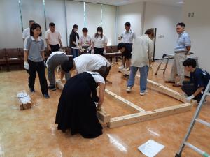 土台の組立