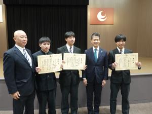 広島県選抜　銃剣道競技　少年男子団体
