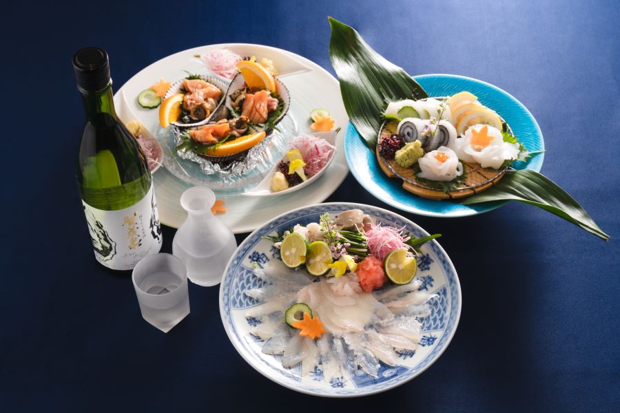 瀬戸内さかなと日本酒の画像