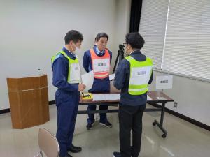 災害対策本部長との協議
