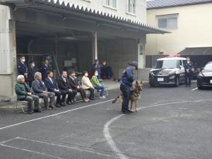 警察犬訓練の視察