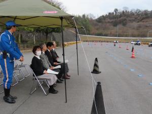 交通機動隊視察１