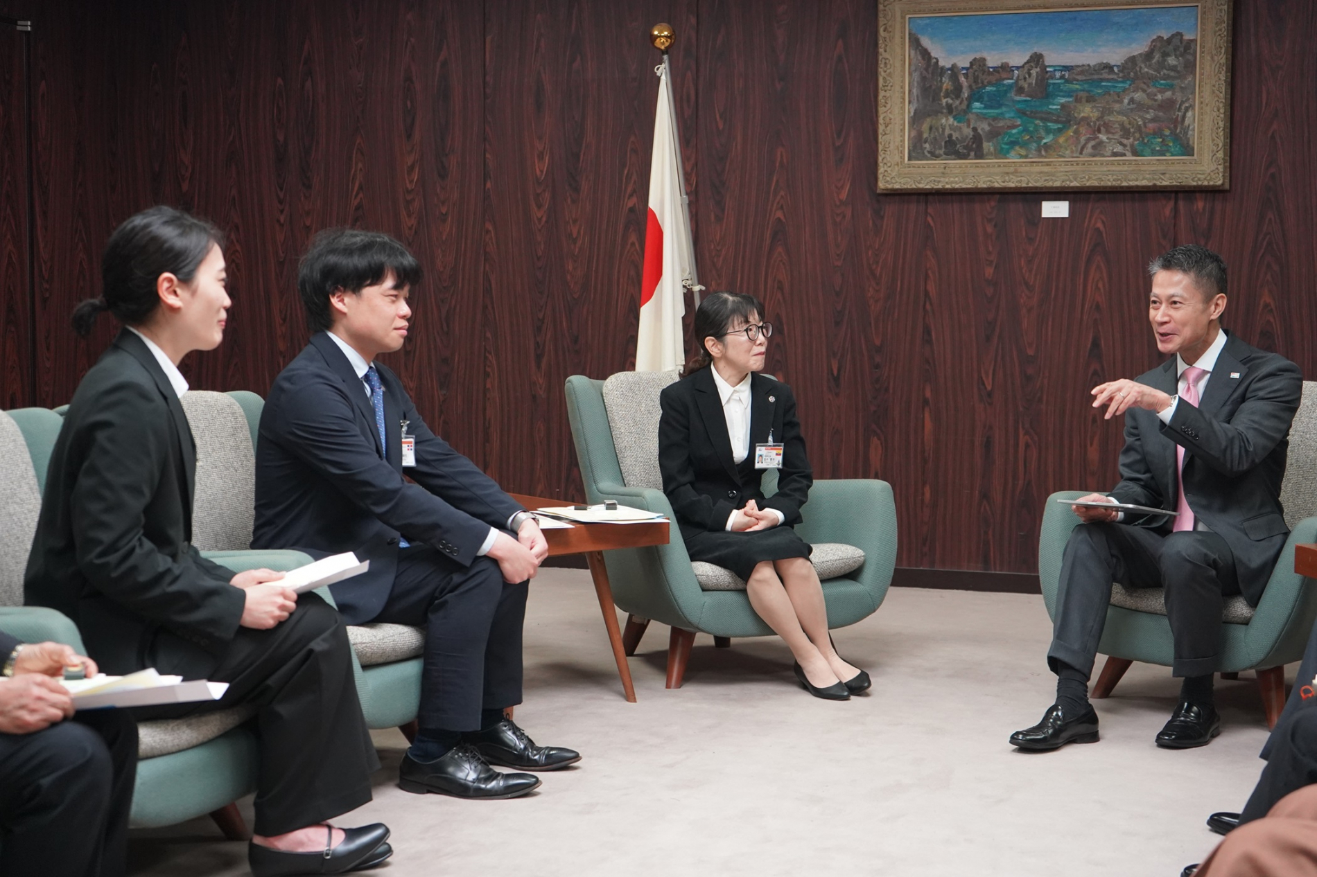 知事との歓談
