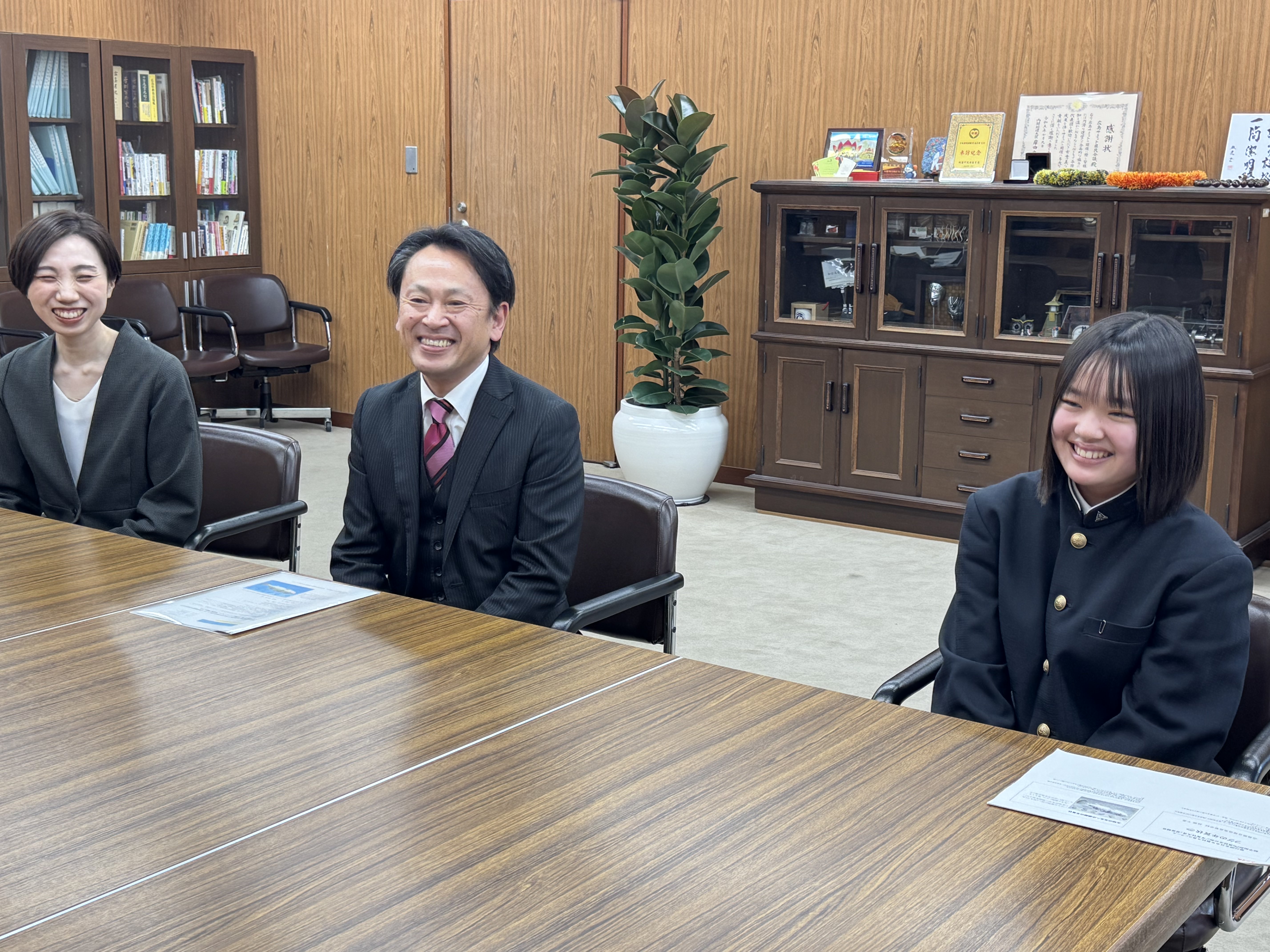 尾道東高校表敬訪問