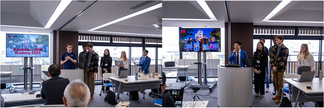 Presentation by the first group　