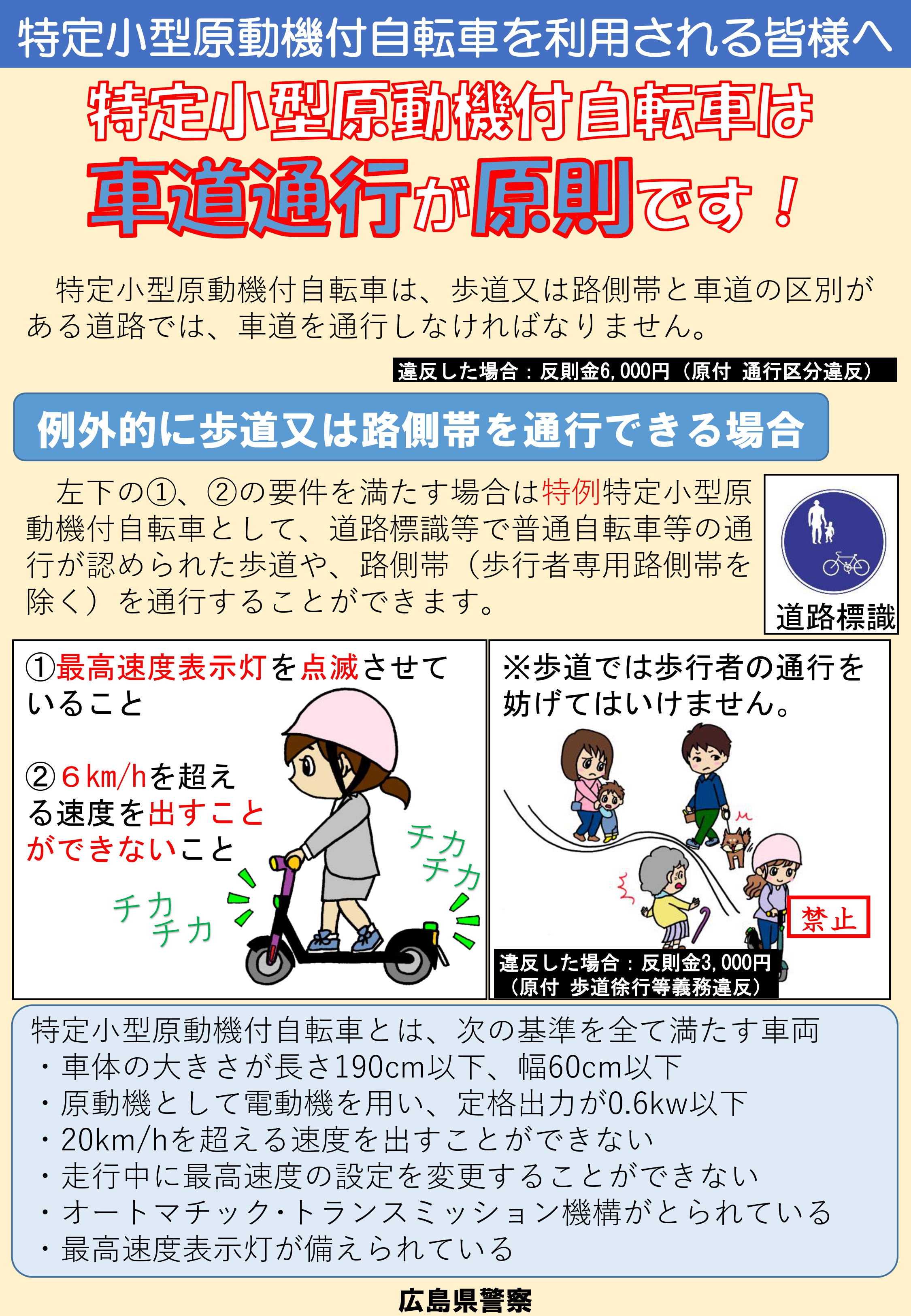 歩道通行
