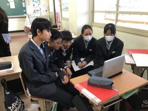 交流授業の様子