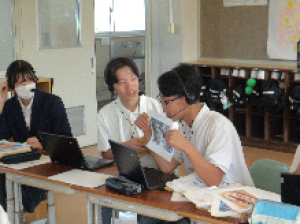 交流授業の様子