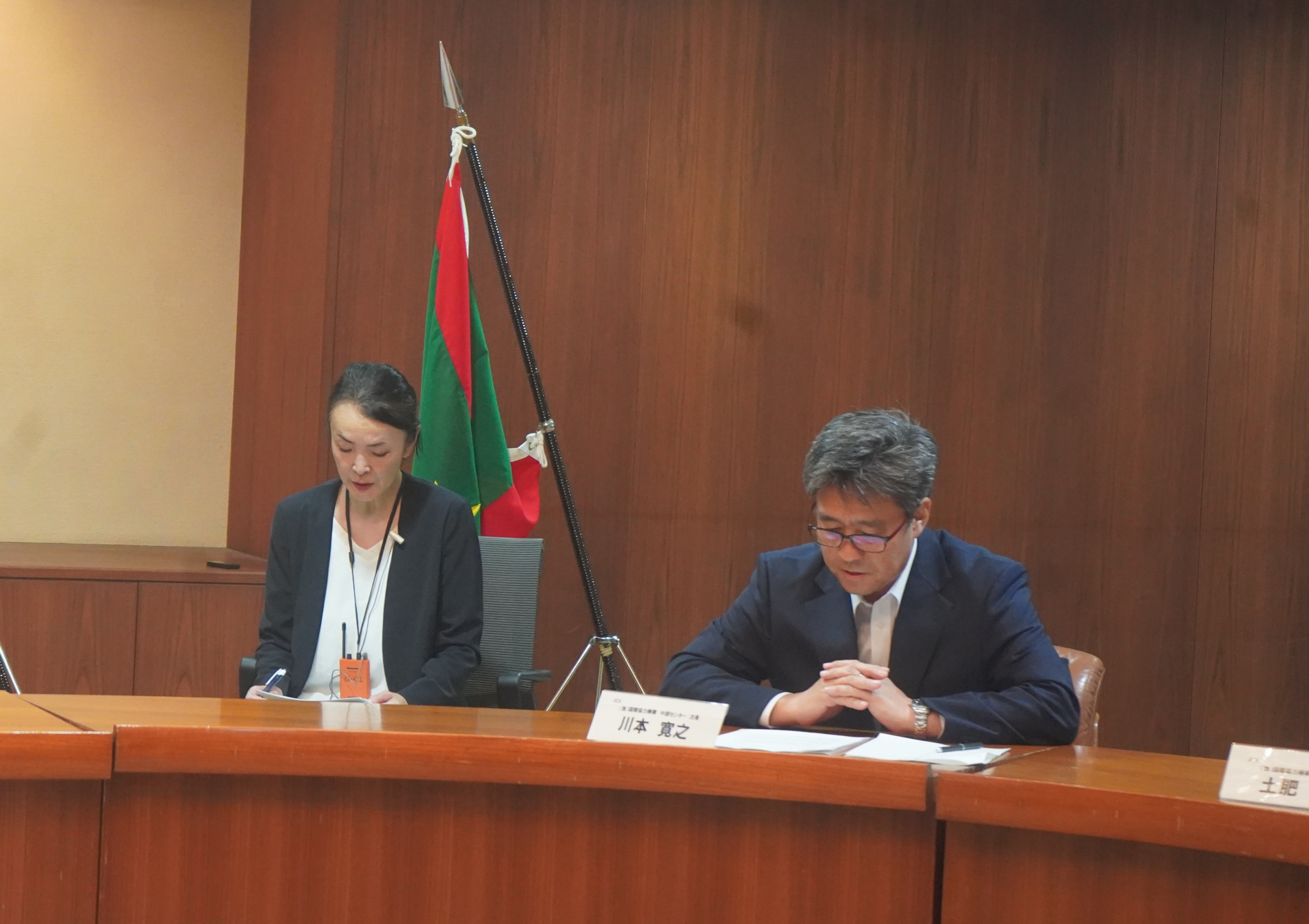 JICA中国川本様の挨拶