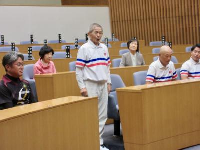 選手代表あいさつ