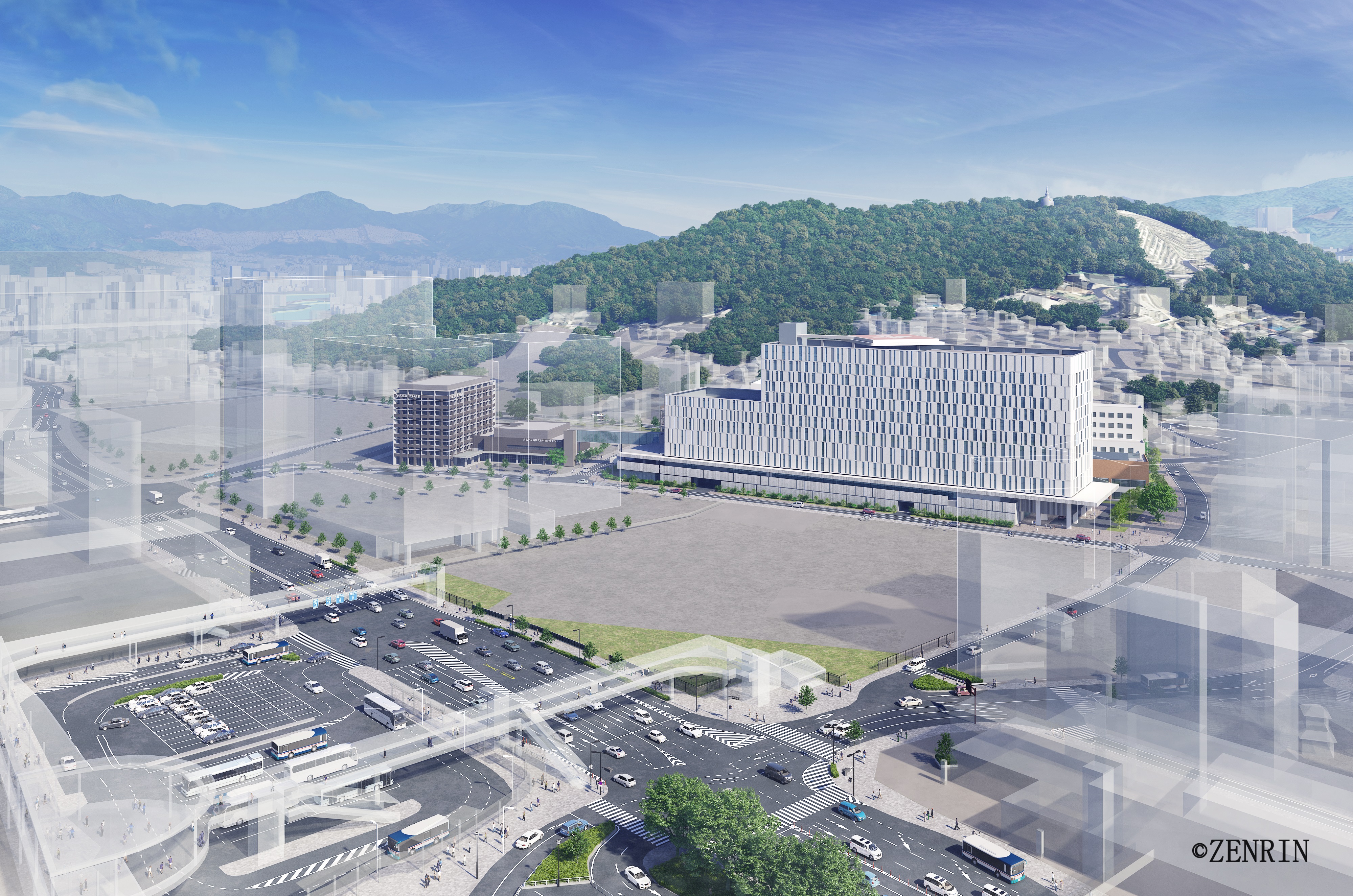 新病院外観パース