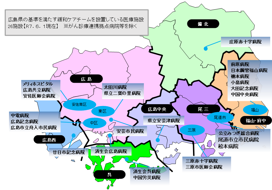 緩和ケアチーム位置図
