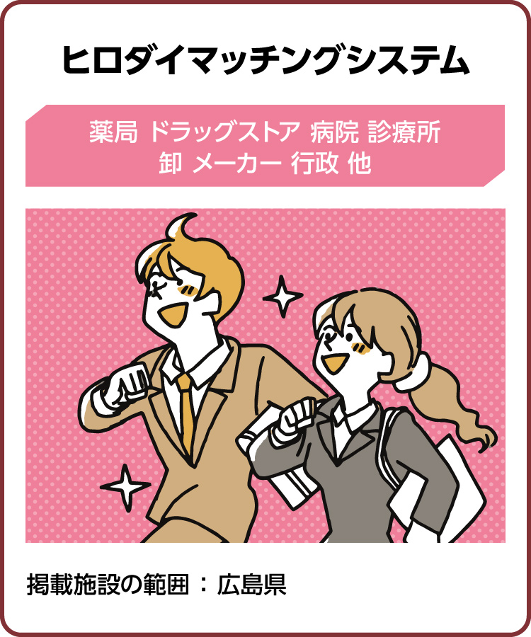 ヒロダイマッチングシステム　薬剤師確保・求職・就活・就職