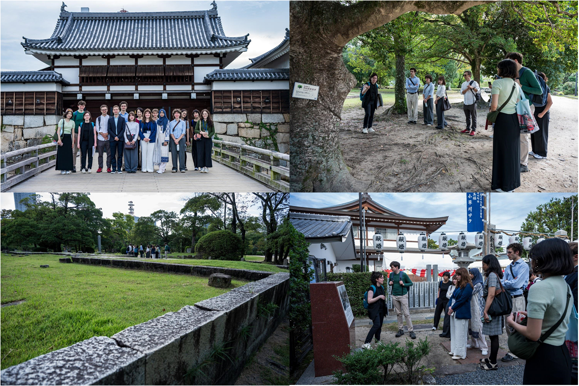 広島城内視察の様子