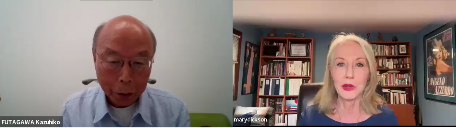 写真左:二川一彦氏、写真右:メアリー･ディクソン氏