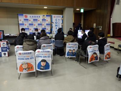 警察ブースの様子