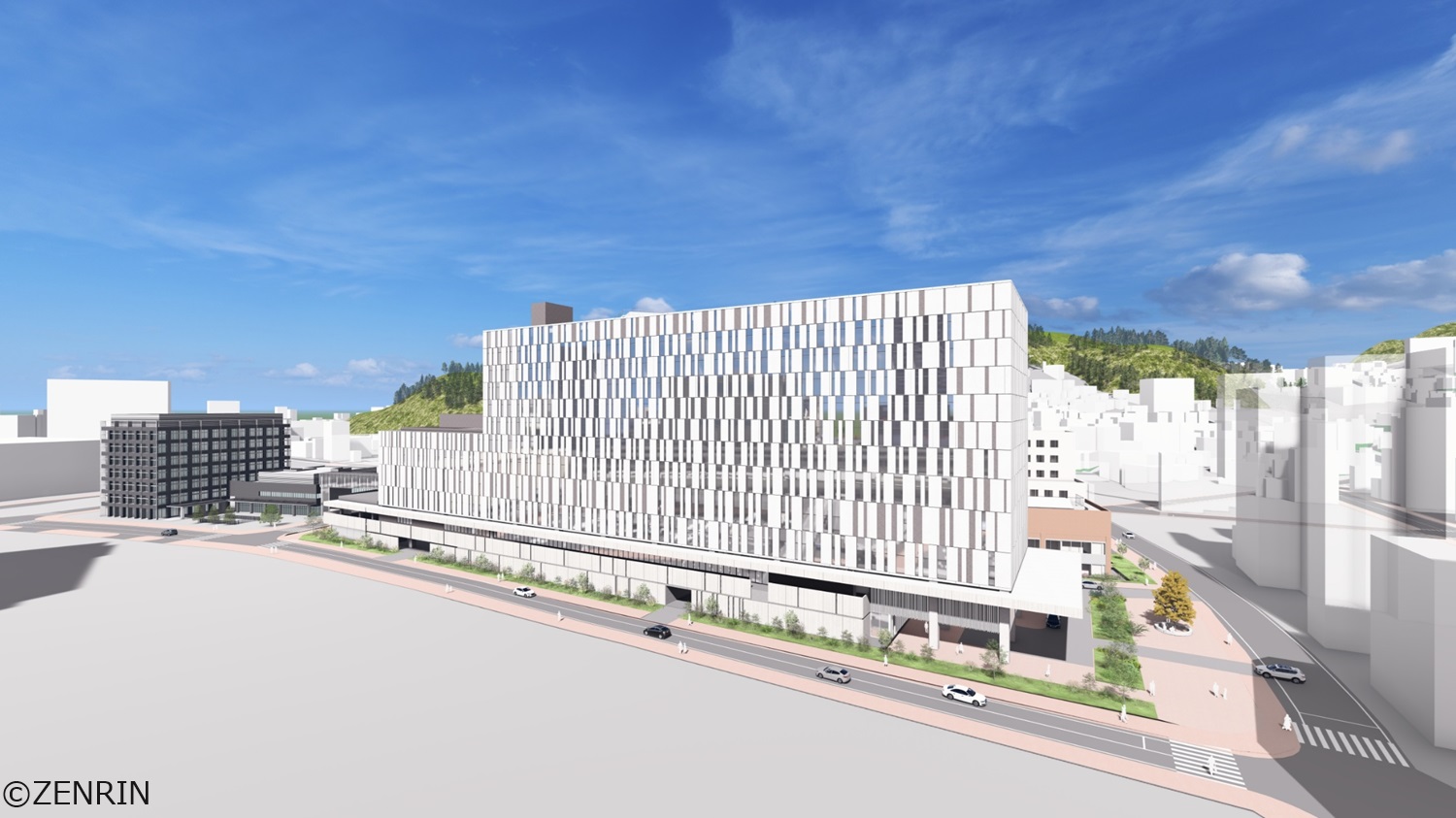 新病院外観 南側全景