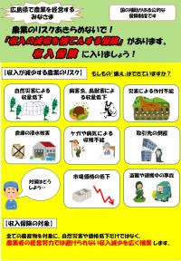 収入保険のチラシ１