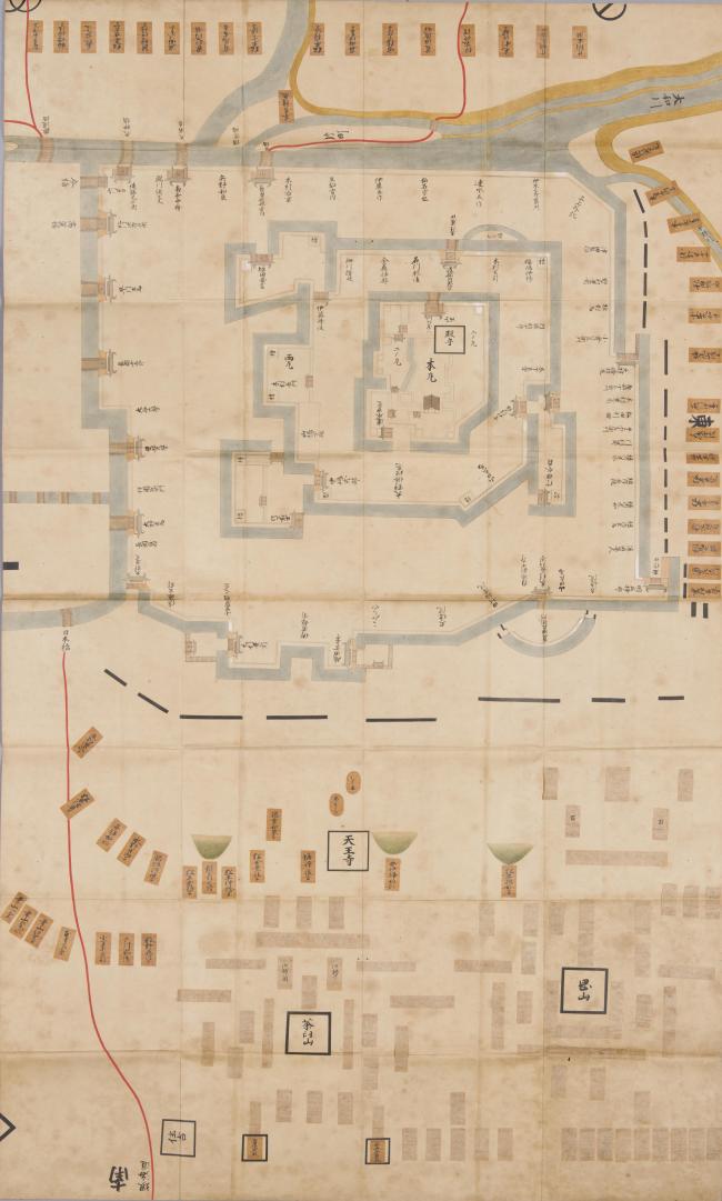 「大阪冬の陣図」（部分）の画像