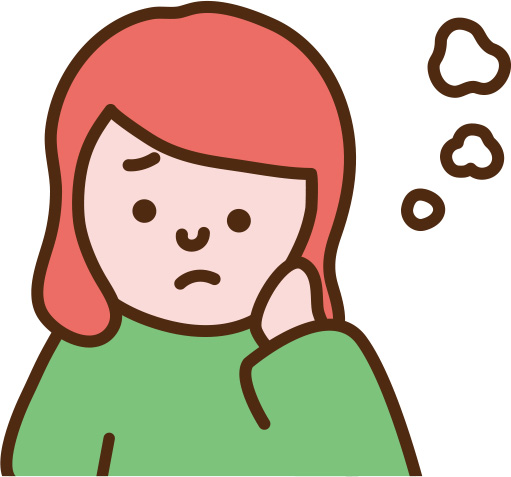 困っている子供の画