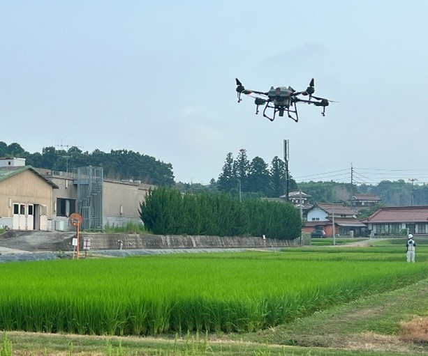 ドローン防除の様子２
