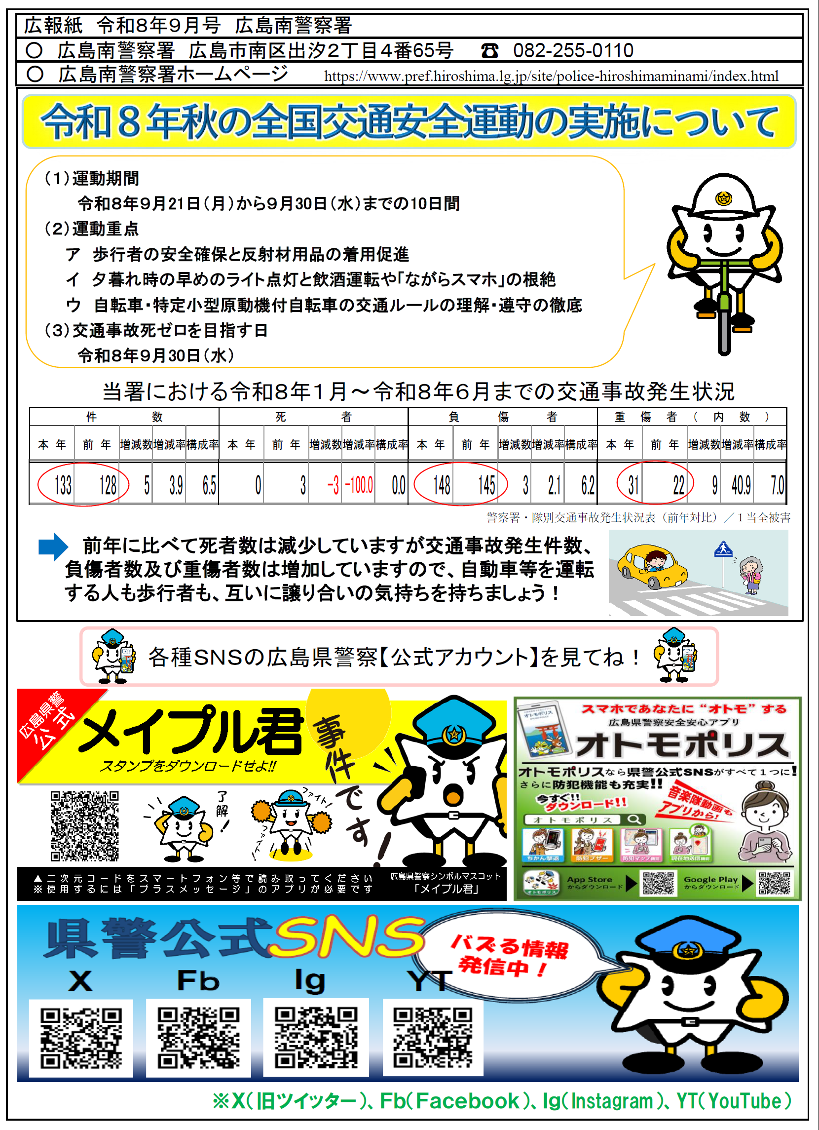 秋の全国交通安全運動